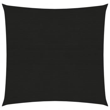 ARDEBO.de - Sonnensegel 160 g/m² Schwarz 2,5x3 m HDPE