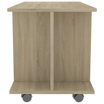 TV-Schrank mit Rollen Sonoma-Eiche 80x40x45 cm Holzwerkstoff