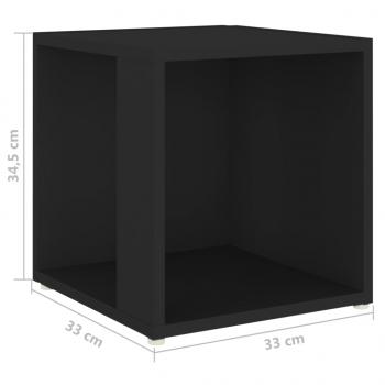 Beistelltisch Schwarz 33x33x34,5 cm Holzwerkstoff