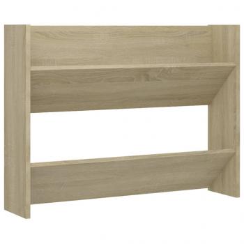 Wand-Schuhschrank Sonoma-Eiche 80x18x60 cm Holzwerkstoff