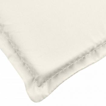 Sonnenliegen-Auflage Melange Creme 200x60x4 cm Stoff