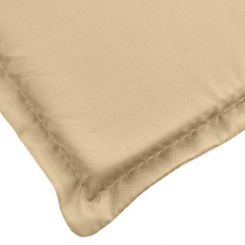 Gartenbank-Auflagen 2 Stk. Melange Beige 180x50x7 cm Stoff