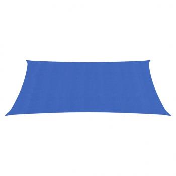 Sonnensegel 160 g/m² Rechteckig Blau 2,5x5 m HDPE