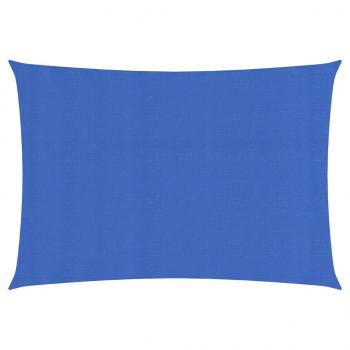 ARDEBO.de - Sonnensegel 160 g/m² Rechteckig Blau 3x4,5 m HDPE