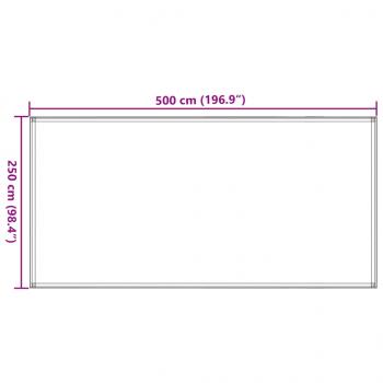 Zeltteppich Sandfarbe 250x500 cm HDPE