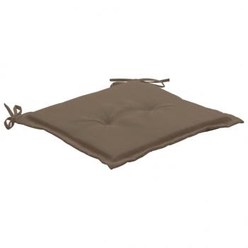 Gartenstuhl-Kissen 2 Stk. Taupe 50x50x3 cm Oxford-Gewebe