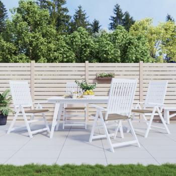 ARDEBO.de - Gartenstuhl-Kissen 4 Stk. Taupe 50x50x3 cm Oxford-Gewebe