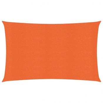 ARDEBO.de - Sonnensegel 160 g/m² Orange 3,5x5 m HDPE