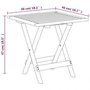 Garten-Liegestühle mit Tisch Massivholz Akazie und Textilene