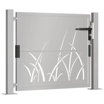 Gartentor 105x105 cm Cortenstahl Gras-Design