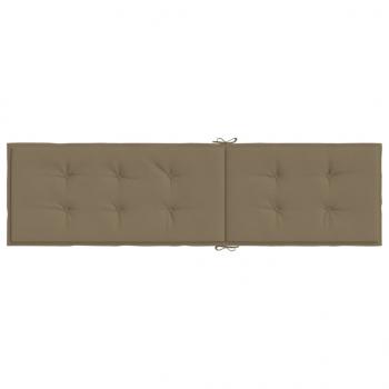 Liegestuhl-Auflage Melange Taupe (75+105)x50x3 cm Stoff