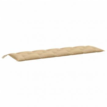 Gartenbank-Auflage Melange Beige 180x50x7 cm Stoff