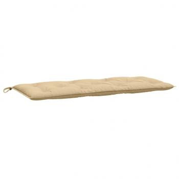 Gartenbank-Auflagen 2 Stk. Melange Beige 120x50x7 cm Stoff