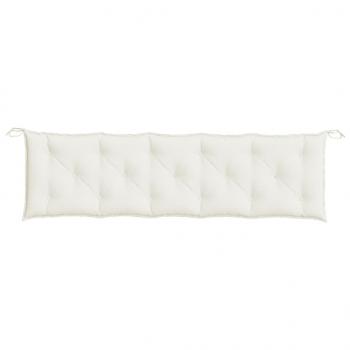 Gartenbank-Auflagen 2 Stk. Melange Creme 180x50x7 cm Stoff