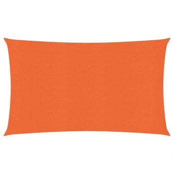 ARDEBO.de - Sonnensegel 160 g/m² Rechteckig Orange 3x6 m HDPE