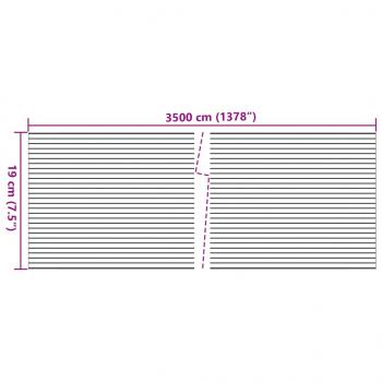 Sichtschutzstreifen 2 Stk. Steinoptik Grau 35x0,19 m PVC