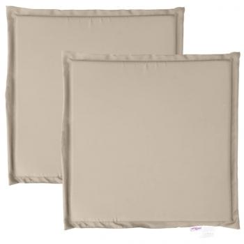 Garten-Sitzkissen 2 Stk. Taupe 45x45x2 cm Quadratisch