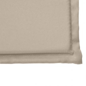 Garten-Sitzkissen 2 Stk. Taupe 45x45x2 cm Quadratisch