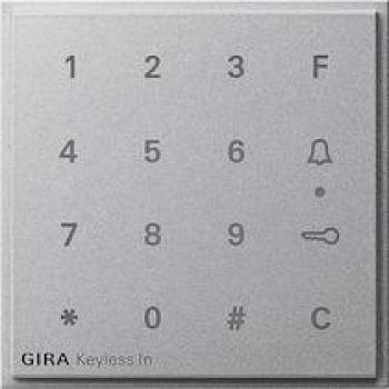 ARDEBO.de Gira 851365 Aufsatz Codetastatur Keyless In, TX_44, aluminium