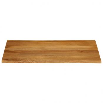 Tischplatte mit Baumkante 110x80x3,8 cm Massivholz Mango