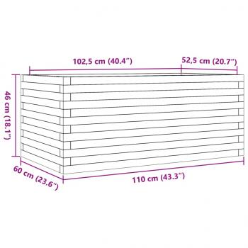 Pflanzkübel 110x60x46 cm Kiefernholz Imprägniert