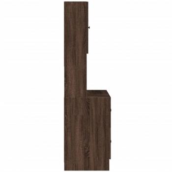 Küchenschrank Braun Eichen-Optik 95x50x180 cm Holzwerkstoff