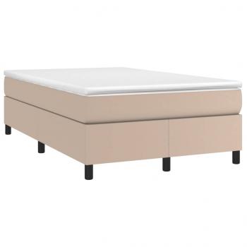 Boxspringbett Matratze Cappuccino-Braun 120x200cm Kunstleder