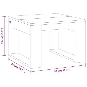 Beistelltisch Grau Sonoma 50x50x35 cm Holzwerkstoff