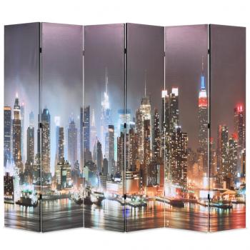 ARDEBO.de - Raumteiler klappbar 228 x 170 cm New York bei Nacht