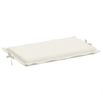 Sonnenliegen-Auflage Melange Creme 186x58x3 cm Stoff