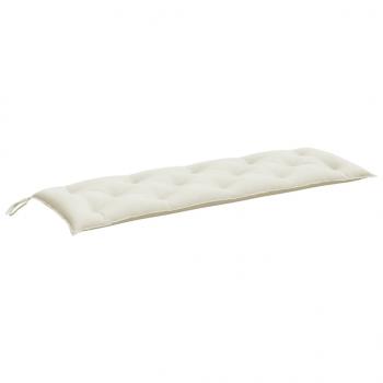 Gartenbank-Auflage Melange Creme 150x50x7 cm Stoff