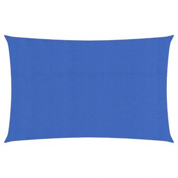 ARDEBO.de - Sonnensegel 160 g/m² Rechteckig Blau 3x6 m HDPE