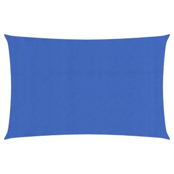 ARDEBO.de - Sonnensegel 160 g/m² Rechteckig Blau 4x7 m HDPE