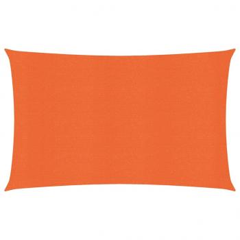 ARDEBO.de - Sonnensegel 160 g/m² Rechteckig Orange 3x5 m HDPE