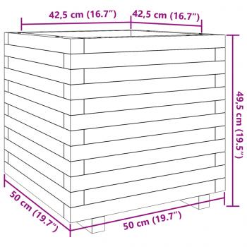 Pflanzkübel 50x50x49,5 cm Massivholz Douglasie