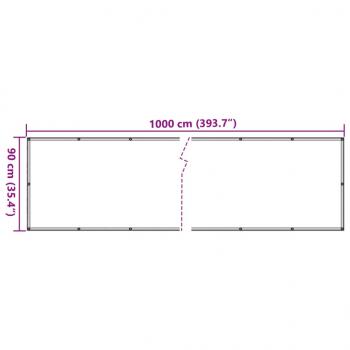 Garten-Sichtschutz Steinoptik 1000x90 cm PVC