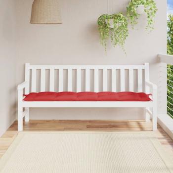 ARDEBO.de - Gartenbank-Auflage Rot 180x50x7 cm Oxford-Gewebe