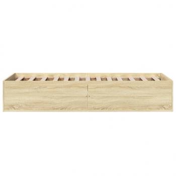 Bettgestell Sonoma-Eiche 90x190 cm Holzwerkstoff