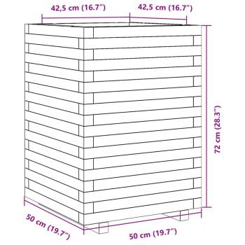 Pflanzkübel 50x50x72 cm Massivholz Douglasie