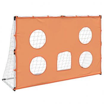 Fußballtor für Kinder mit Zielmatte und Ball 182x62x118 cm