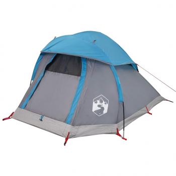 Kuppel-Campingzelt 1 Person Blau Wasserdicht