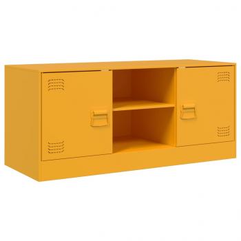 TV-Schrank Senfgelb 99x39x44 cm Stahl