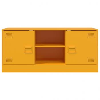 TV-Schrank Senfgelb 99x39x44 cm Stahl