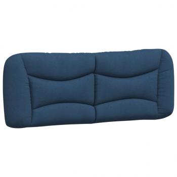 Bett mit Matratze Blau 140x190 cm Stoff