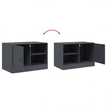 TV-Schrank Anthrazit 67x39x44 cm Stahl