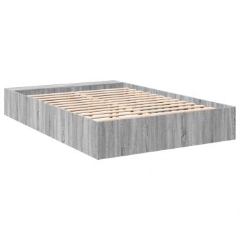 Bettgestell Grau Sonoma 150x200 cm Holzwerkstoff