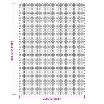 Campingteppich Blau 3,5x2,5 m