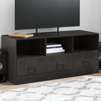 ARDEBO.de - TV-Schrank Schwarz 99x39x44 cm Stahl