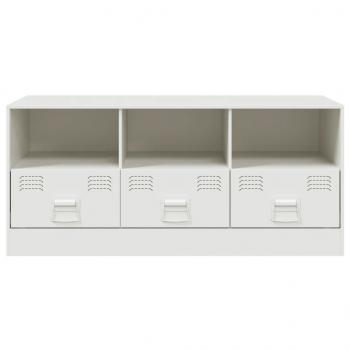 TV-Schrank Weiß 99x39x44 cm Stahl