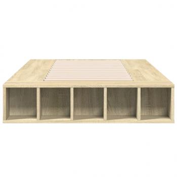 Bettgestell Sonoma-Eiche 90x190 cm Holzwerkstoff